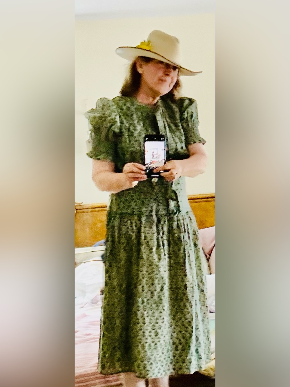 Daughters of India, NWT cotton print dress lotus flower print